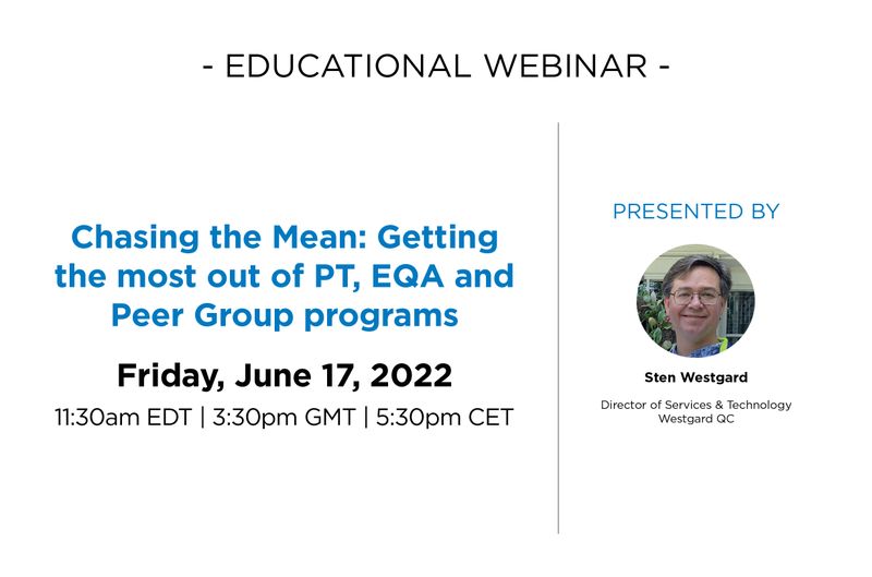 Chasing the Mean: Getting the most out of PT, EQA and Peer Group programs